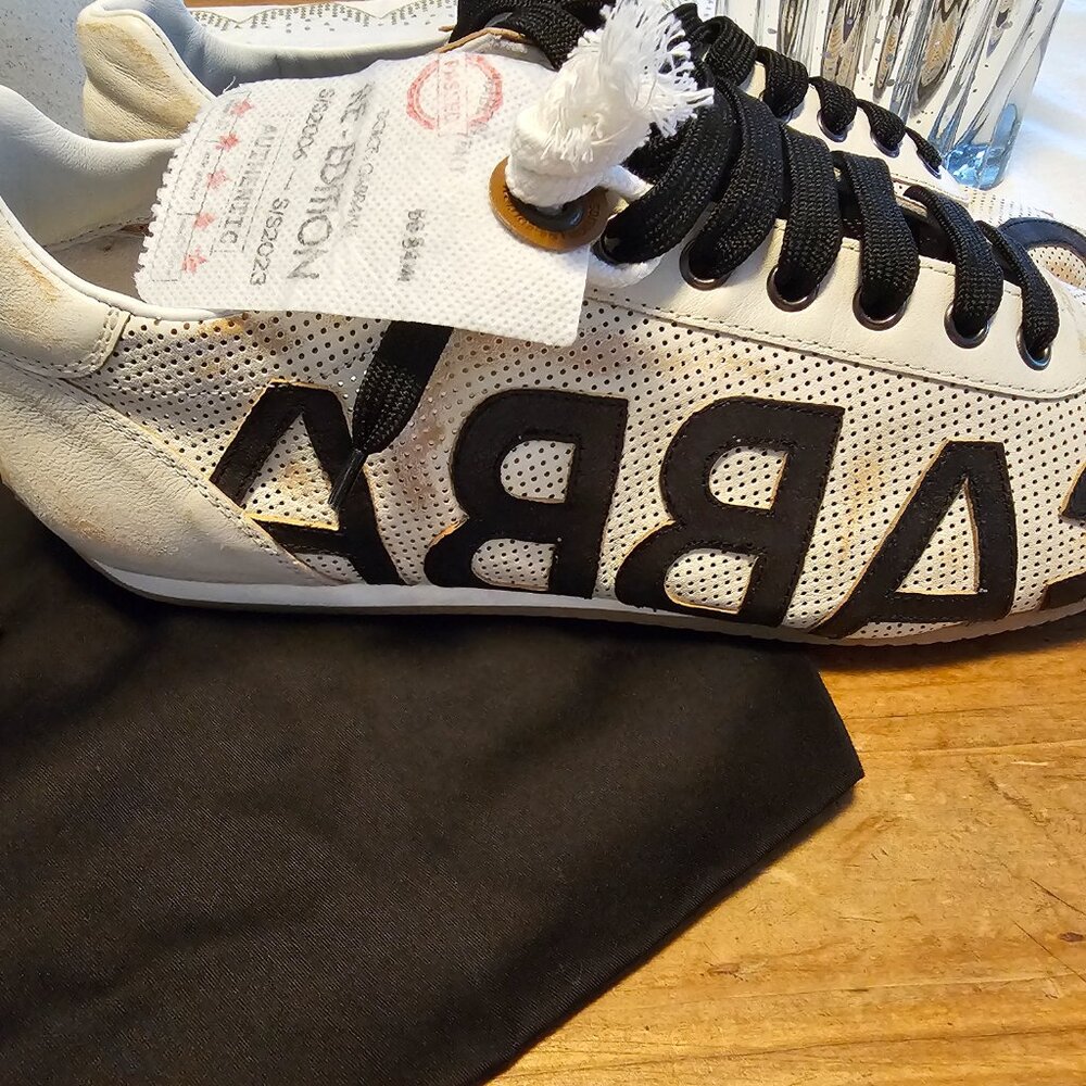 Dolce & Gabbana SNK Men's Leather Sneakers - Picture 2 of 9